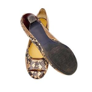 Nine West Snake Skin Print Flats